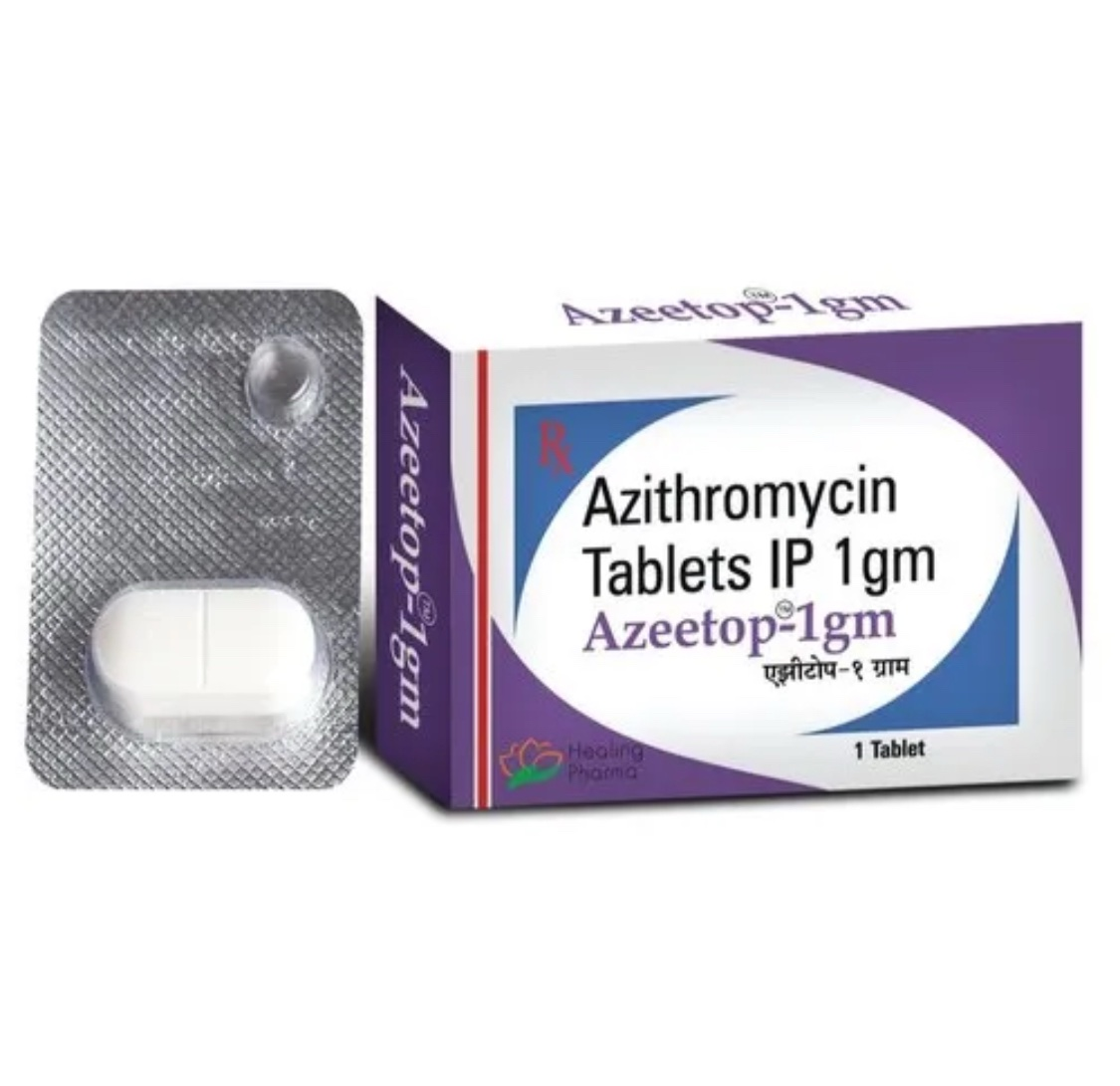AZITHROMYCIN 1000MG ANTIBIOTIC (Chlamydia Cure 1 Tablet)
