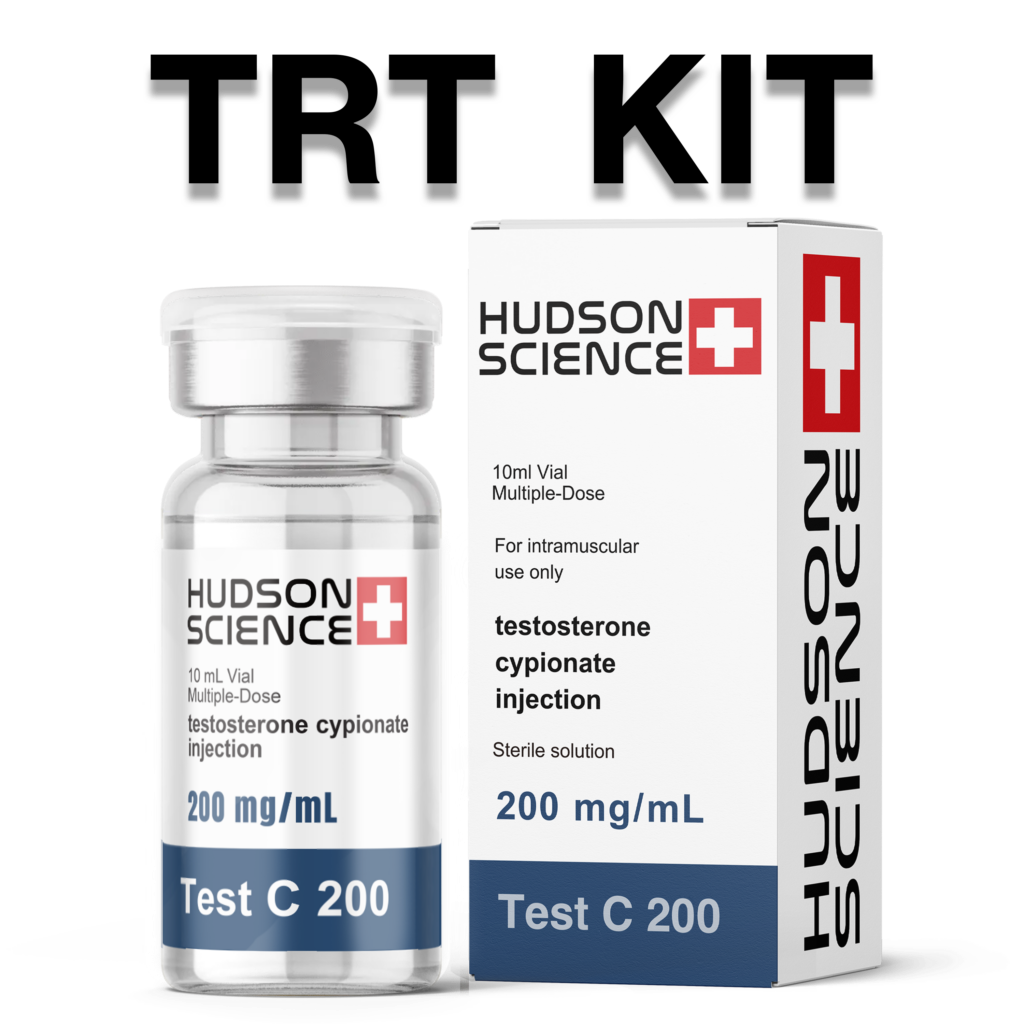 TRT Kit – TEST C 200 1 Vial + 20 Syringes+ 20 Tips+ 20 Wipes – 16 WEEKS
